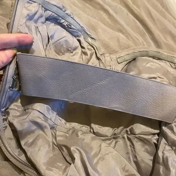 BHLDN Grey Niceties Tiered Tulle Sweetheart Corset Bodice Gown Event Holiday SZ4 - Picture 10 of 16